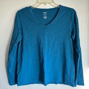 Sonoma Teal Long Sleeved V-Neck Shirt